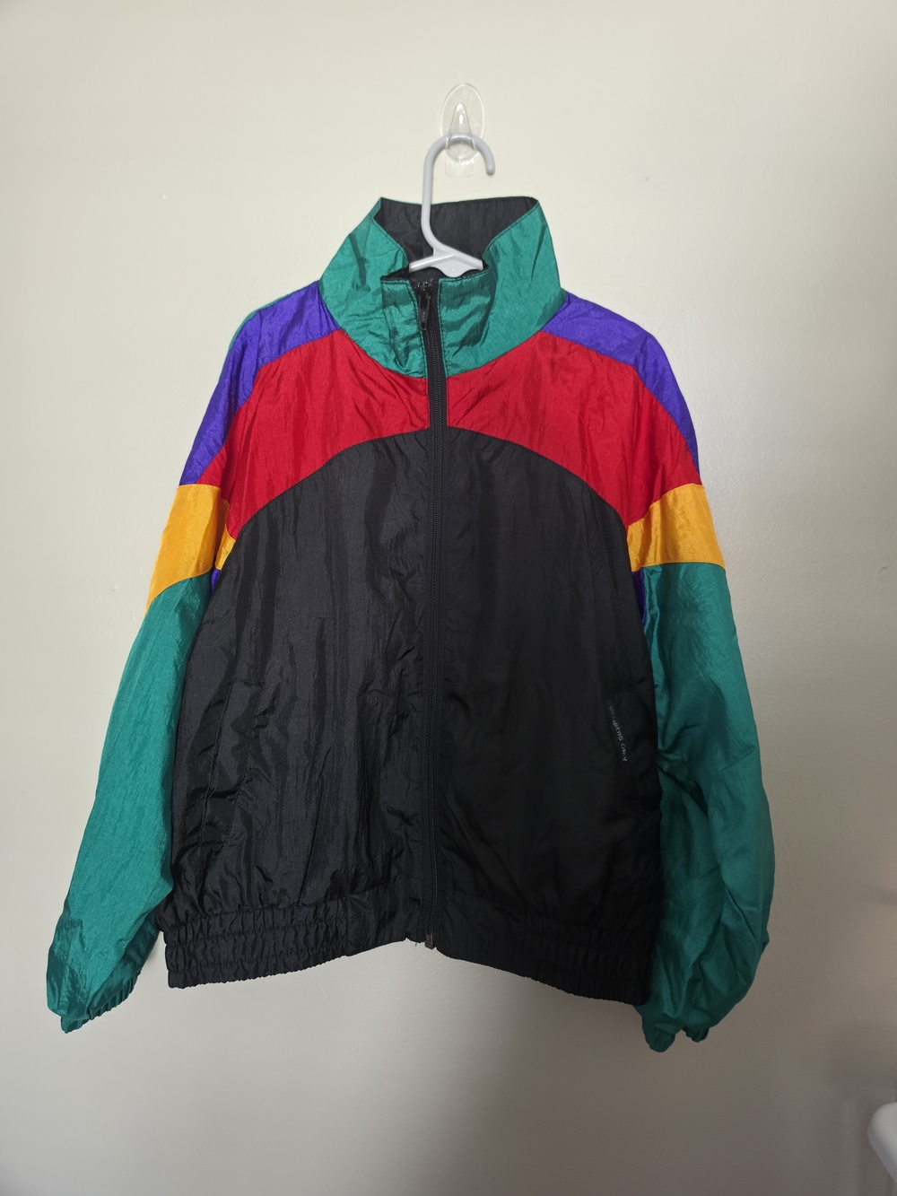 VTG Members Only Colorblock Windbreaker Jacket Youth Kids S 8 80s 90s Retro